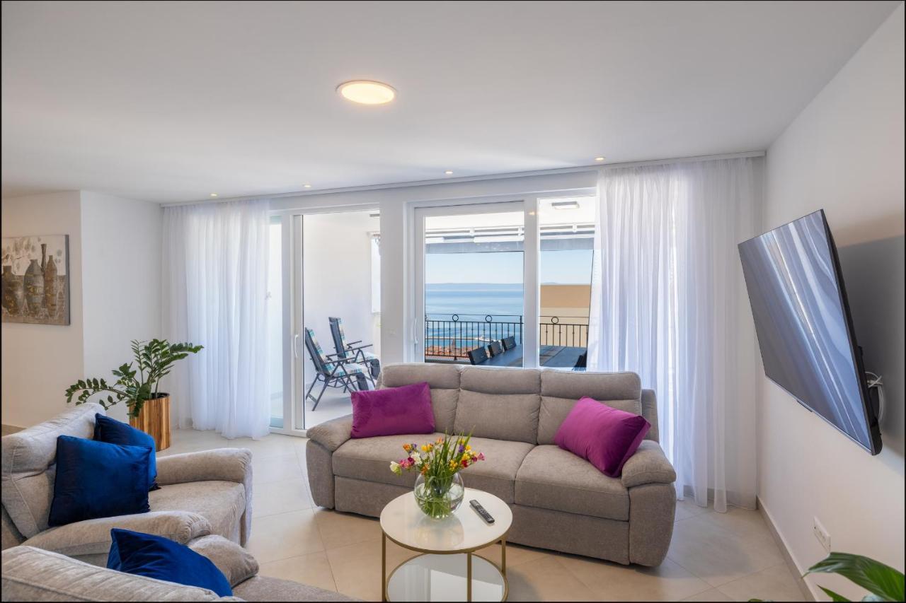 Villa Smaragd - Lapis - Luxury Apartment With Shared Pool Makarska Buitenkant foto